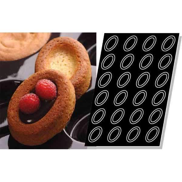 Large Oval Savarins Silicone Mould