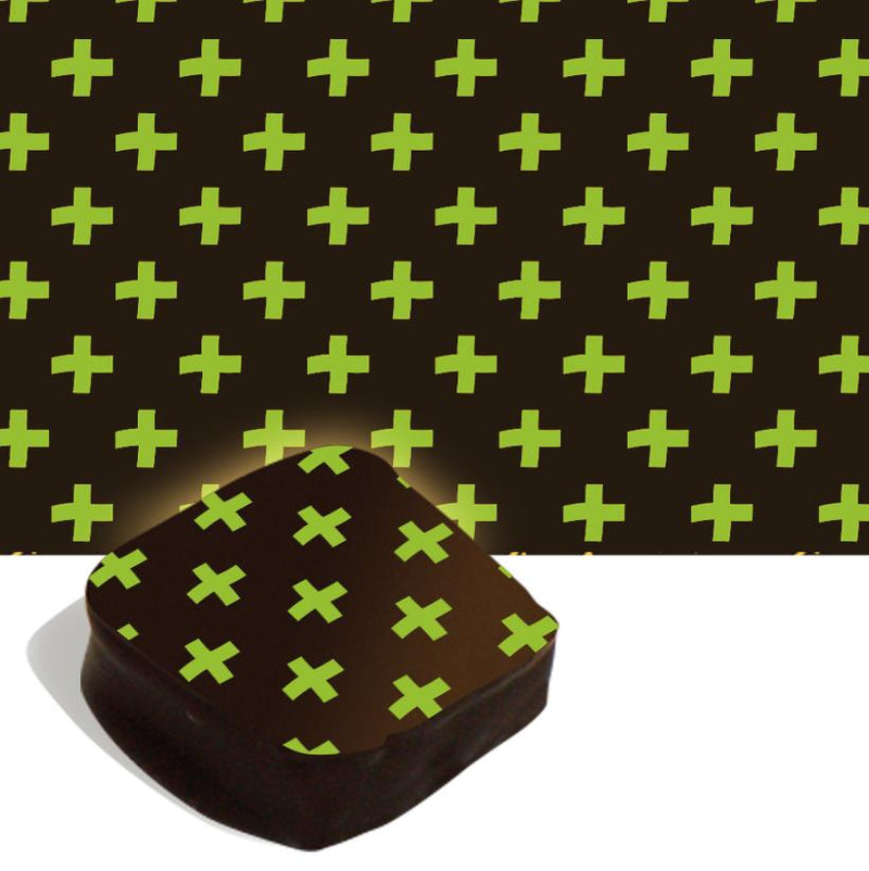 Lime Green Plus Sign Transfer Sheet