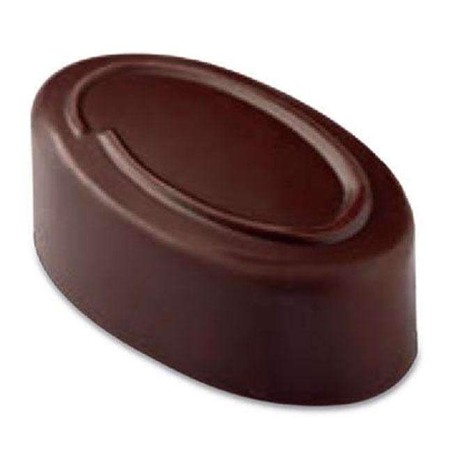 Line Oval Chocolate Mould