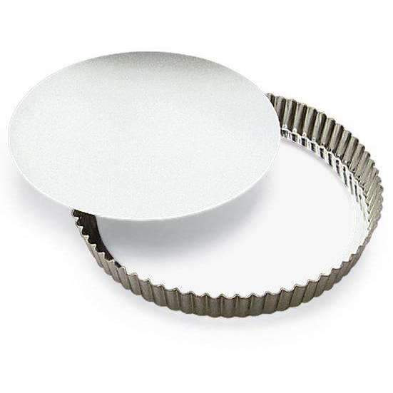 Moules en étain épais à gâteau cannelé moyen profond