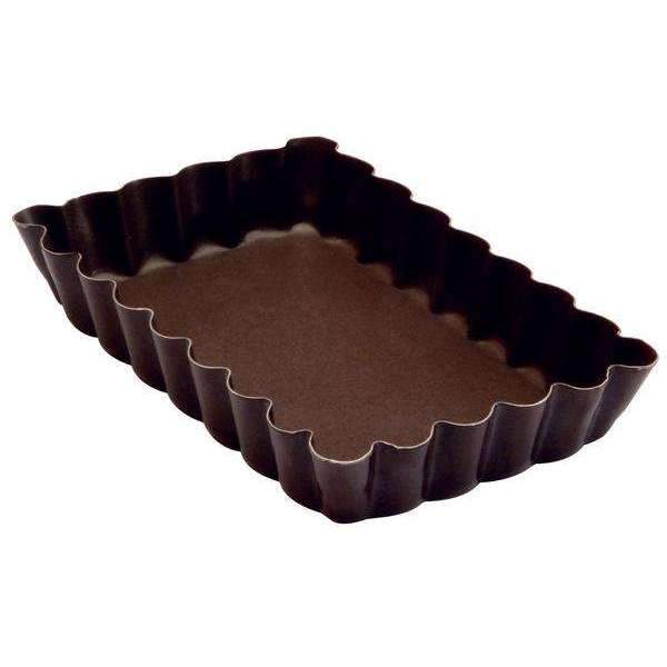 Non-Stick Rectangular Fluted Tartlet Moulds