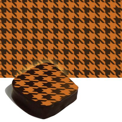 Feuille de transfert de pied de poulet orange