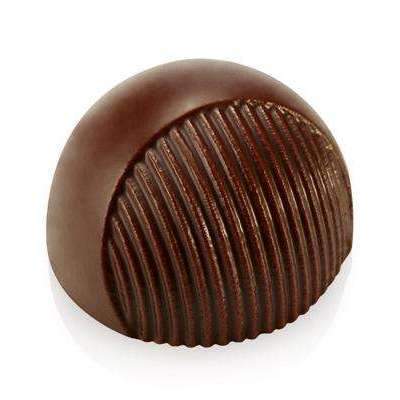 Moule à chocolat demi-sphère partiellement doublé