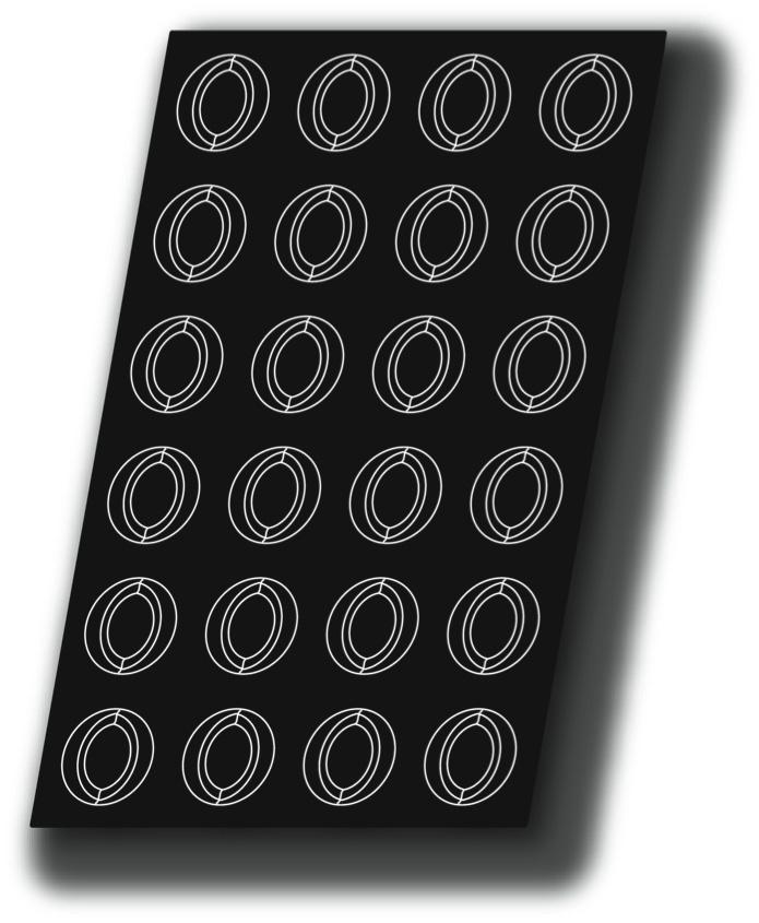 Pearls Silicone Mould - Ø 73 mm