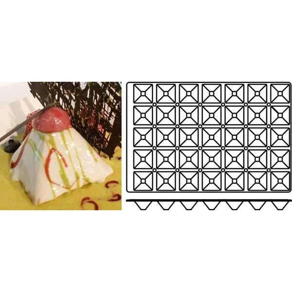 Silikomart™ Pyramids Silicone Mould