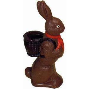 Lapin avec panier moule thermoformé chocolat 7"