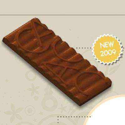 Moule à chocolat en barre ondulée de 100 g