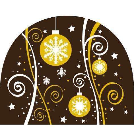 Round Log End Transfer Sheets - Christmas Ornaments