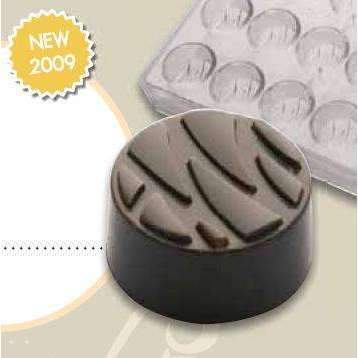 Round Relief Bonbon Chocolate Mould