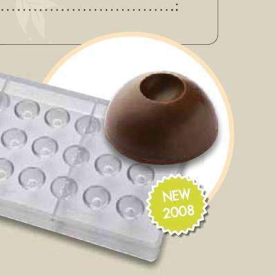 Round w/ Hallow Centre Bonbon Chocolate Mould