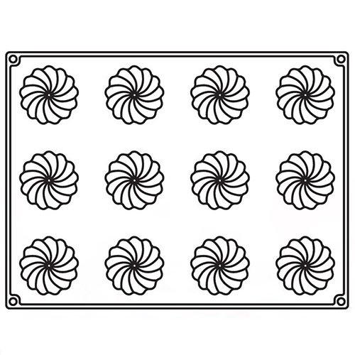 Moule rond en silicone Whirlwind