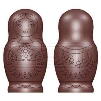 Moule à chocolat pour poupée russe