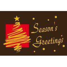 Season's Greetings Label Transfer Sheet
