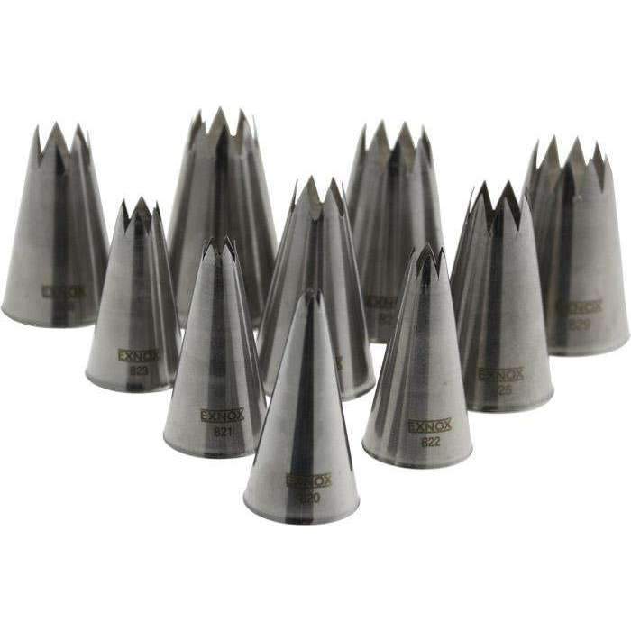 Set of 10 Fluted Tips