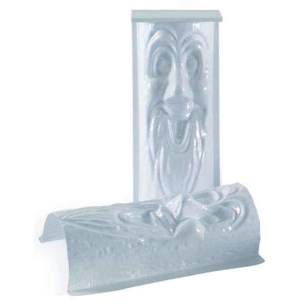 Moule en plastique en forme de bûche d'écorce courte