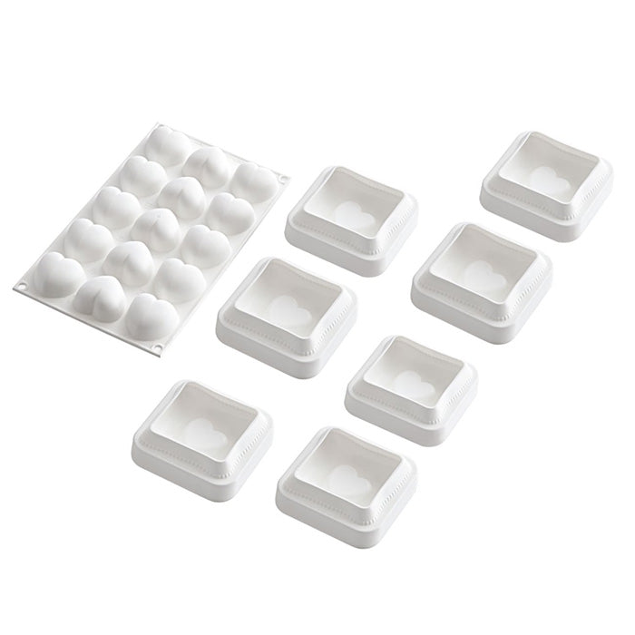 Silikomart™ Kit Heart Cushion Ti Voglio Bene 270 Silicone Mold