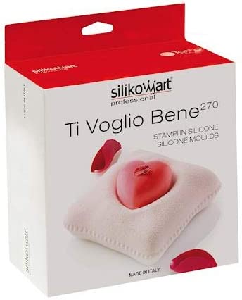 Silikomart Ti Voglio Bene 270 Silicone Mold - Heart on Pillow