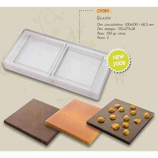 100g Square Bar Chocolate Mould
