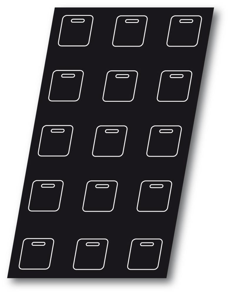 Square Boxes Silicone Mould - 65 mm