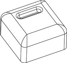 Square Boxes Silicone Mould - 65 mm