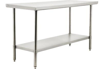 Tables de travail en acier inoxydable