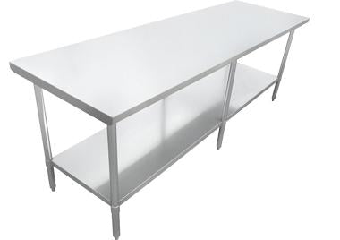 Tables de travail en acier inoxydable