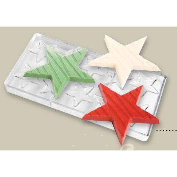 Streaked Stars Chocolate Mold
