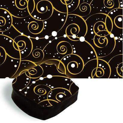 Chocolate Transfer Sheet - Caramel Circle