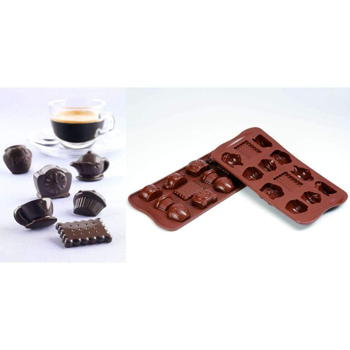 Moule en silicone pour chocolat Tea Time Silikomart™