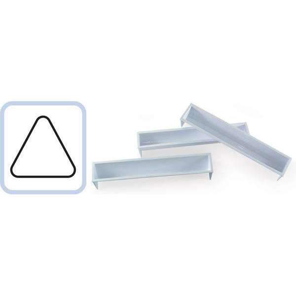 Moule en plastique en forme de bûche triangulaire