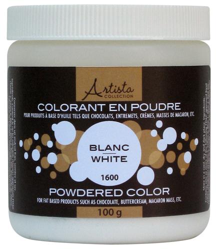 Couleur en poudre blanche